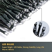 baratos Plug String Lights-dc24v tensão segura led luzes de corda de natal 100m 50m 20m 10m com 800 leds e 400 leds, luzes de natal de tira de fadas, iluminação externa à prova d&#039;água ip65 para natal, festa, eventos de ano