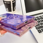 お買い得  サムスン用ケース-電話 ケース 用途 S24 Ultra S24 Plus S24 FE S23 Ultra A55 A35 A25 A15 5G A54 S25ウルトラ バックカバー 磁石バックル ワイヤレス充電をサポート 耐衝撃 レトロ風 仕上げ