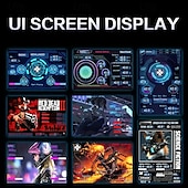 お買い得  パソコン・周辺機器-3.5 インチ IPS タイプ C セカンダリ スクリーン、コンピューター CPU、GPU、RAM、HDD ディスプレイ、320*480 USB LCD モニター、自由に Aida64、Windows 10 11