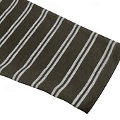 economico Maglietta casual Henley-Per uomo Maglietta con bottoni Maglietta Maglia Henley Camicia a Maniche Lunghe Manica Lunga Henley Primavera &amp; Autunno A righe Moda Designer Essenziale Bottoni Vacanza Streetwear Uscire Nero Bianco