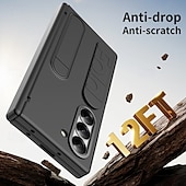 Недорогие Чехлы для Samsung-Чехол для телефона Samsung Galaxy Z Fold 6 с подставкой и защитой экрана защита всей поверхности ретро броня PC силикон