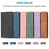 economico Cover per iPhone-telefono Custodia Per iPhone 16 Pro Max Plus iPhone 15 Pro Max Plus iPhone 14 13 12 11 Pro Max Plus Mini SE Per retro Con supporto A calamita Slot per schede Retrò TPU pelle sintetica