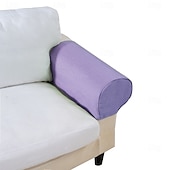 baratos Cobertura de Sofa-Capa de Braço de Cadeira de Banqueta Cor Sólida Colcha de Poliéster