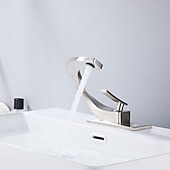 abordables Robinets de lavabo-Robinet lavabo - Classique Plaqué Set de centre Mitigeur un trouBath Taps