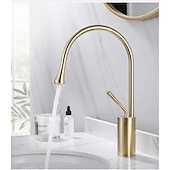 cheap Bathroom Sink Faucets-Bathroom Sink Faucet - Waterfall Electroplated Centerset Single Handle One HoleBath Taps