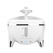 abordables Gamelles et distributeurs pour chiens-Chien Chat Petits Animaux à Fourrure Bol à boire automatique / Bols pour chien et chat 1.6 L ABS + PC Facile à Installer Fontaine Gamelles &amp; Distributeurs à Nourriture Couleur Pleine Blanche Bols