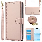 preiswerte Handyhülle für iPhone-Handy Hülle Handyhüllen Für iPhone 16 iPhone 15 Pro Max Plus iPhone 14 13 12 11 Pro Max Plus Brieftasche Kartenetui Ganzkörperschutz mit Lanyard mit Handschlaufe Retro TPU PU-Leder