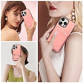 baratos Capas para iPhone-telefone Capinha Para iPhone 16 Pro Max Plus iPhone 15 Pro Max Plus iPhone 14 13 12 11 Pro Max Plus Mini SE Capa traseira Com Suporte Magnética com cordão Retro TPU Couro PU