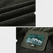 preiswerte Pufferjacken-Herren Wanderjacke Fleecejacke für Wanderer Draussen warm Fleece-Futter Windbreaker-Jacke Reisen Armeegrün Khaki Dunkelblau