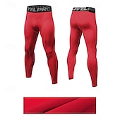 お買い得  ランニングパンツとタイツ-男性用 レギンス ランニングパンツ コンプレッションパンツ トラックパンツ ポケット 弾性ウエストバンド ハイウエスト サイクリングタイツ アウトドア スポーツ 屋内 秋 速乾性 ライトウェイト ソフト マラソン ランニング いい結果になる テイラーフィット スポーツウェア アクティブウェア ホワイト ルビーレッド バーガンディー