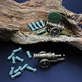 ieftine Jucării Novelty-1 mini replică de tun care se poate arde - miniaturi - model de armă militară detaliat pentru decorarea mesei și distracție sportivă de împușcare pentru copii și adulți - cadou unic de colecție și