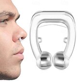 billige Personlig beskyttelse-4 stk silikon magnetisk anti snorke stop snorking neseklemme sovebrett sovehjelp