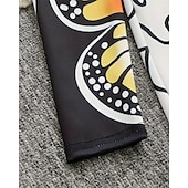tanie Sukienka motyl 3D-Dziewczyny &#039; 3D Graficzny Motyl Sukienka Długi rękaw Lato Wiosna Urlop Codzienny Święto Księżniczka Piękny Słodkie Dzieci 4-12 lat Codzienne sukienki Sukienka A line Do kolan Regularny