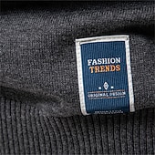 preiswerte Herrenpullover-Herrenpullover aus einfarbiger Baumwolle mit Rundhalsausschnitt, lässiger, klassischer Pullover für Männer