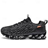 preiswerte Sneaker für Herren-Herren Turnschuhe Flyknit Schuhe Fliegendes Weben Komfortabel Rutschfest Schnürsenkel Dunkelrot Schwarz Weiß