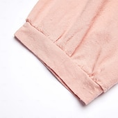 Недорогие Основные искусственные платья-Жен. Платье средней длины Искусственный хлопок и лен Платье прямого кроя Свободное платье Однотонный Классический На каждый день Отпуск Подарок Праздники Свободное облегание Рукав 3/4 Вырез под горло