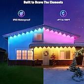 economico Luci intelligenti-Luci Eave RGBIC Waterproof Smart LED Tuya WiFi Luci Stringa Esterne Permanente Disponibili in 10M 20LEDs 15M 30LEDs 30M 60LEDs e 45M 90LEDs