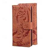 cheap iPhone Cases-Phone Case For iPhone 16 Pro Max Plus iPhone 15 Pro Max Plus iPhone 14 13 12 11 Pro Max Plus Mini SE Back Cover with Stand Holder Magnetic Card Slot Retro TPU PU Leather