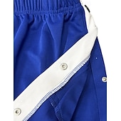  Férfi Melegítőnadrágok Kocogó Letépni a nadrágot Nadrág Egyenes szárú melegítőnadrág Zsinór Rugalmas derék Oldalsó gomb Sima Mokaszinok Légáteresztő Szabadtéri Napi Alkalmi Divat Alkalmi Fekete