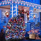 baratos Plug String Lights-dc24v tensão segura led luzes de corda de natal 100m 50m 20m 10m com 800 leds e 400 leds, luzes de natal de tira de fadas, iluminação externa à prova d&#039;água ip65 para natal, festa, eventos de ano
