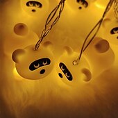 economico Striscie luci a batteria-graziose luci a forma di orso in vinile con suono a led, 1,5 m, 10 led, alimentate a batteria, per interni ed esterni, per natale, matrimonio, compleanno, festa, casa, cameretta dei bambini