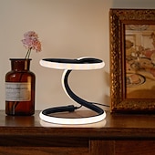 baratos Candeeiros de mesa-1pc nórdico simples espiral lâmpada de mesa, quarto cabeceira proteção para os olhos, regulável usb alimentado led lâmpada decorativa para casa sala de estar quarto