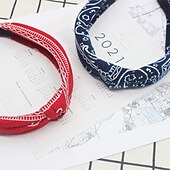 economico Accessori per acconciature-confezione da 6 fasce per capelli vintage da donna, fasce per capelli con nodo elastico da donna, fasce larghe con denti, turbante in tessuto intrecciato, set di fasce lavorate a maglia per donne e
