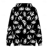 tanie Bluzy-Halloween Michael Myers Bluza z Kapturem Nadruk Graficzny Na Dla par Męskie Damskie Dla dorosłych Halloween Karnawał Bal maskowy Druk 3D Codzienne