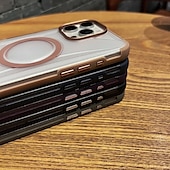 お買い得  iPhone用ケース-電話 ケース 用途 iPhone 16 Pro Max プラス iPhone 16 iPhone 16 Proマックス iPhone15 iPhone 15 Pro Max iPhone 14 Pro Max iPhone 13 Pro Max バックカバー 磁石バックル ワイヤレス充電をサポート 耐衝撃 レトロ風 PC