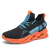 economico Sneakers da uomo-scarpe da ginnastica sportive da uomo in Flyknit verde neon - scarpe da corsa leggere e traspiranti con un design unico della suola
