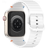 olcso Apple óraszíjak-Sportszíj Kompatibilis valamivel Apple Watch óraszíj 38mm 40mm 41mm 42mm 44mm 45mm 49mm Elasztikus Állítható Szilikon Csere óraszíj mert iwatch Ultra 2 Series 9 8 7 SE 6 5 4 3 2 1