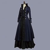 abordables Robes-Rococo Victorienne Robe de Bal Costume de fête Bal Masqué Robe de Bal Déguisement Femmes Mascarade Carnaval Soirée Halloween Adulte Robe