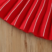 levne Neformální šaty-Girls &#039; 3D Proužky Šaty Dlouhý rukáv Podzim Zima Dovolená Denní Krásná Sladký Malé děti (4-7ys) 4-7 let Svetrové šaty Volnočasové šaty Áčkové šaty Délka ke kolenům Běžný