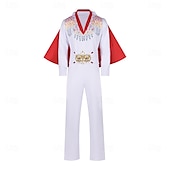 preiswerte Herrenkostüme-Superstar Jumpsuit Erwachsene Herren Cosplay Party / Abend Maskerade Einfaches Karnevalskostüm