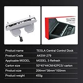 levne Nabíječky do auta-inteligentní dokovací stanice do auta typ-c pd 27w rychlá nabíječka usb extender dokovací stanice napájený splitter pro tesla model 3