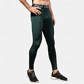 お買い得  ランニングパンツとタイツ-男性用 レギンス ランニングパンツ コンプレッションパンツ トラックパンツ ポケット 弾性ウエストバンド ハイウエスト サイクリングタイツ アウトドア スポーツ 屋内 秋 速乾性 ライトウェイト ソフト マラソン ランニング いい結果になる テイラーフィット スポーツウェア アクティブウェア ホワイト ルビーレッド バーガンディー