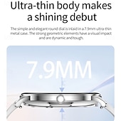 abordables Pulseras inteligentes-696 DA09 Reloj inteligente 1.43 pulgada Pulsera inteligente Bluetooth Podómetro Recordatorio de Llamadas Seguimiento del Sueño Compatible con Android iOS Mujer Hombre Llamadas con Manos Libres