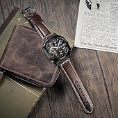 levne Pásky na hodinky Samsung-Pásek hodinek pro Samsung Galaxy Watch 7/6/5/4  40/44mm, Watch 5 Pro 45mm, Watch 6 Classic 43/47mm, Watch 4 Classic 42/46mm Sledujte Ultra PU kůže Výměna, nahrazení Popruh Ženy muži Kožený odkaz