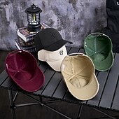 preiswerte Baseballkappe für Herren-Herren Cap Basecap Sonnenhut Kappe Schwarz Wein Polyester Bestickt Modisch Brautkleider schlicht Strasse Täglich Buchstabe Einstellbar Sonnenschutz Atmungsaktiv