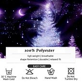 お買い得  クリスマスシーン衣装-クリスマス 男性用 クリスマスツリー シャツ ボタンアップシャツ 長袖 ファッションカジュアル パーティーイブニングウェア 日常 秋 冬 春夏 シャツカラー ボタンアップ 3Dプリント ブルー