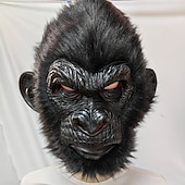 preiswerte Masken-Schrecklicher Joker 2 Clown King Kong Maske Voller Kopf Realistische Maske Erwachsene Herren Damen Gruseliges Kostüm Party Halloween Karneval Einfaches Karnevalskostüm