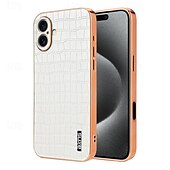 رخيصةأون جرابات آيفون-هاتف غطاء من أجل ايفون 16 آيفون 15 iPhone 14 13 12 11 Pro Max Plus غطاء خلفي غير اصفرار ضد الصدمات مكتب  /  الأعمال نموذج هندسي TPU الطلاء جلد PU