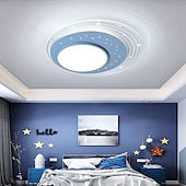 abordables Plafonniers à intensité variable-Plafonnier LED à intensité variable en continu 50 cm 1 lumière design moderne en forme de ciel étoilé luminaire en métal acrylique pour chambre d&#039;enfant chambre d&#039;enfant 110-240 V uniquement à