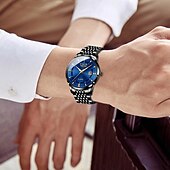 cheap Quartz Watches-LIGE Men Quartz Watch Minimalist Calendar Stainless Steel Watch