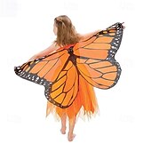 levne Dívčí kostýmy-Motýl předvečer Všech svatých Cosplay kostým Přehoz cosplay Dětské Dívčí Mardi Gras Výkon Párty předvečer Všech svatých Jednoduché Halloweenské kostýmy Oblékněte se