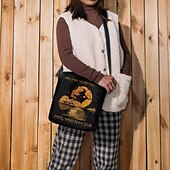 olcso Keresztpántos táskák-női halloween boszorkány mintás crossbody táska - kísérteties témájú válltáska halloween szerelmeseinek