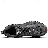 preiswerte Sneaker für Herren-Herren Turnschuhe Flyknit Schuhe Fliegendes Weben Komfortabel Rutschfest Schnürsenkel Dunkelrot Schwarz Weiß