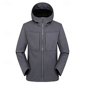 preiswerte Softshell-, Fleece- &amp; Wanderjacken-Herren Fleecejacke für Wanderer Winter Draussen Patchwork warm Fleece-Futter Wasserdicht Windundurchlässig Vliesjacken Voller Reißverschluss Klettern Camping / Wandern / Höhlenforschung Reisen