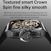 levne Chytré náramky-696 AK69 Chytré hodinky 1.52 inch Inteligentní náramek Bluetooth Záznamník hovorů Měřič spánku Monitor srdečního tepu Kompatibilní s Android iOS Dámské Hands free hovory Záznamník zpráv IPX-0 45mm