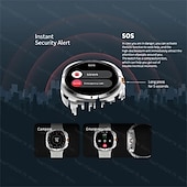 cheap Smartwatch-W7 AMOLED Smart Watch Ultra 7 Ai Dail 3D Menu SOS Compass Men Women Bluetooth Call Wireless Charging Sport Smartwatch